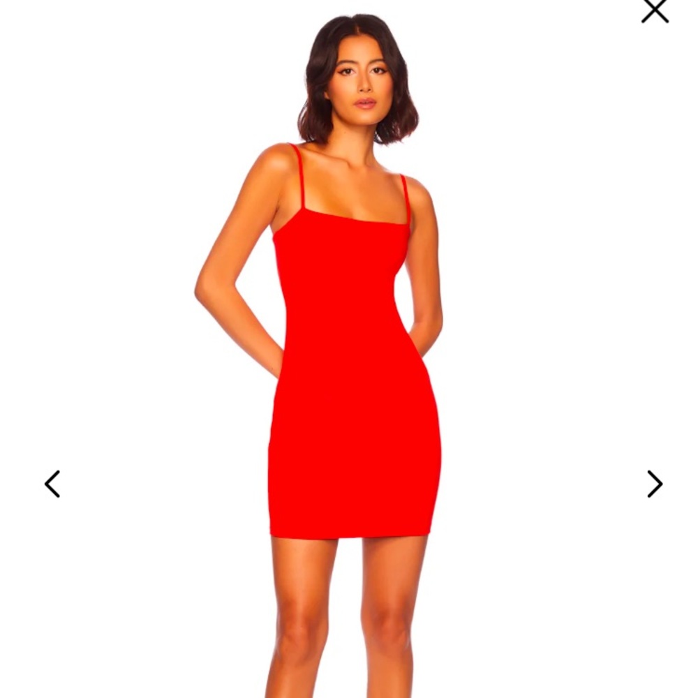 Susana Monaco Thin Strap Mini Dress Red Size Medium